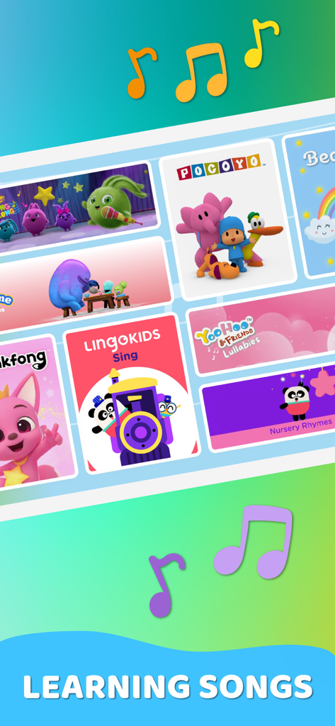 Sammlung von lehrreichen Lernliedern und Kinderreimen für Kinder