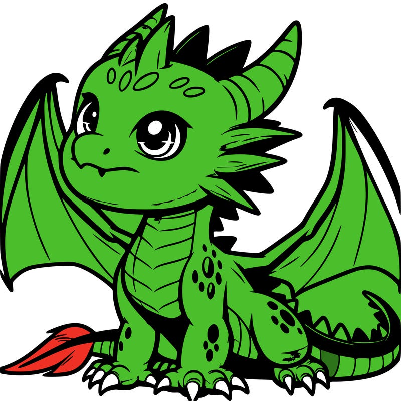 fierce baby night dragon