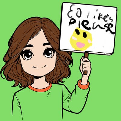 realistic girl holding up a sign