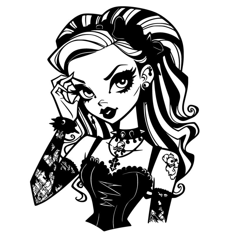 gothic pinup girl