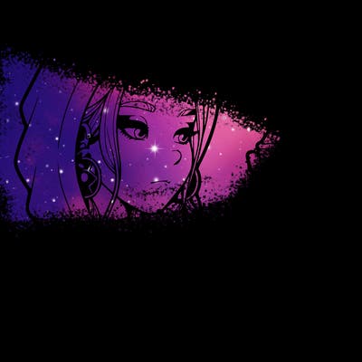 a realistic girl, spray painting