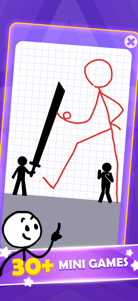 No WiFi -Antistress Relax toys - Stick figure drawing puzzle in No WiFi Antistress Relax toys app