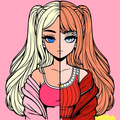 realistic girl split