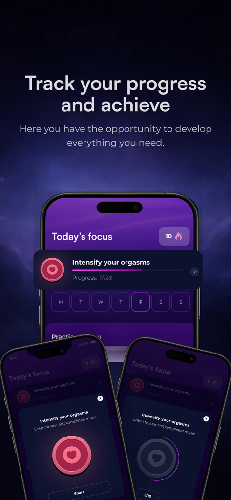 Oryn: Mindful Connection - Oryn app interface displaying progress tracking and daily goals for mindful relationship practices
