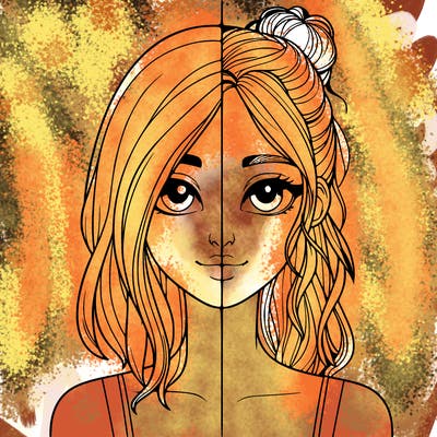 realistic girl split