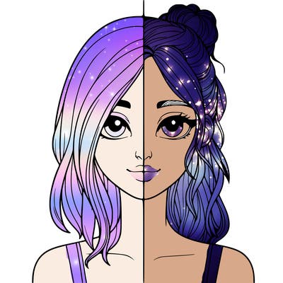 realistic girl split