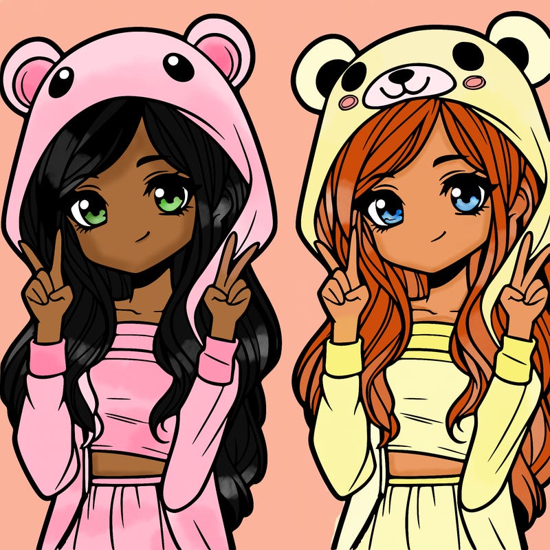 teen girl in animal costume