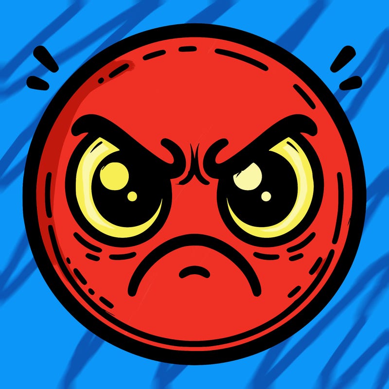 angry face