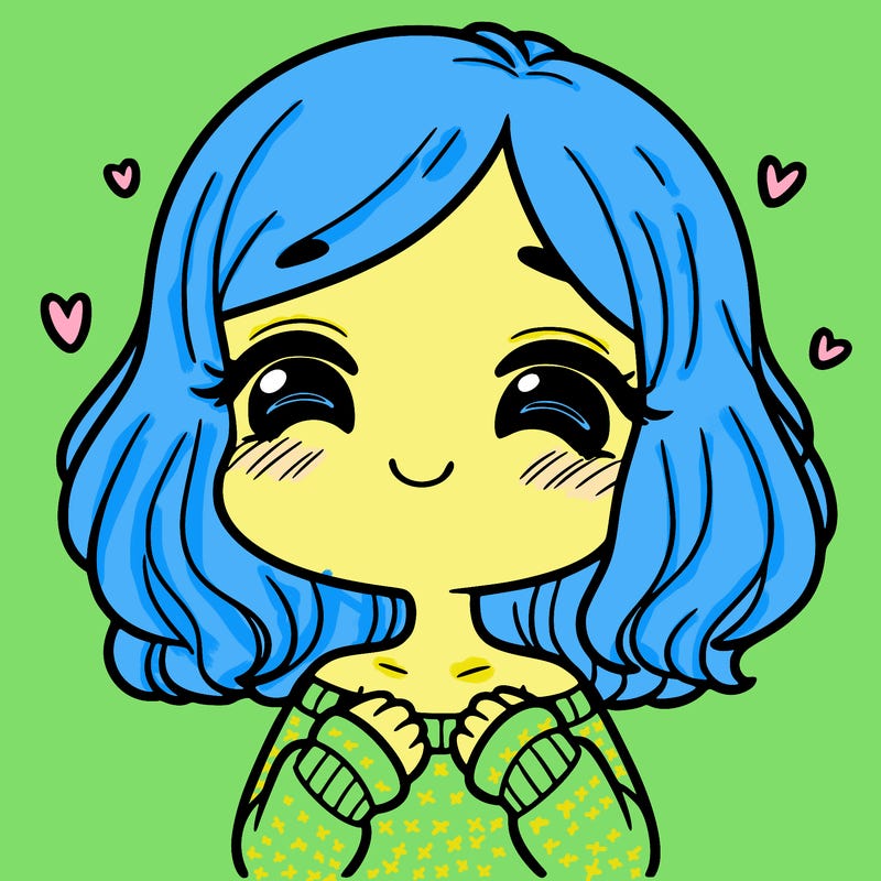 a girl with delicate features happy