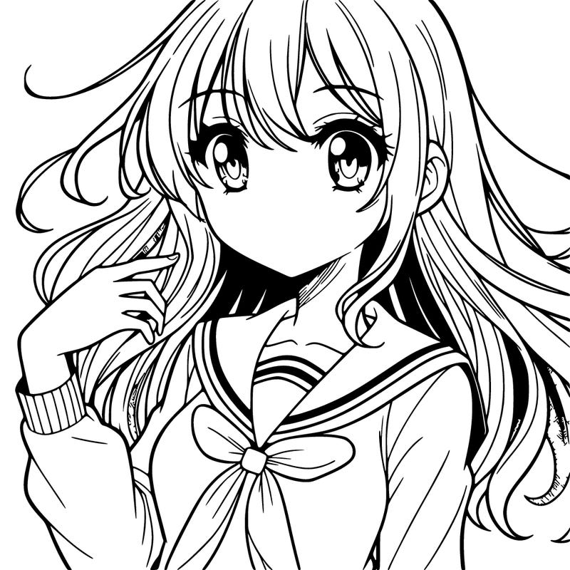 manga character girl