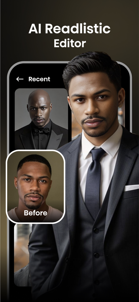 Headshot Ai: Business Photo - KI-Fotoeditor, der ein legeres Selfie in ein realistisches professionelles Business-Porträt verwandelt