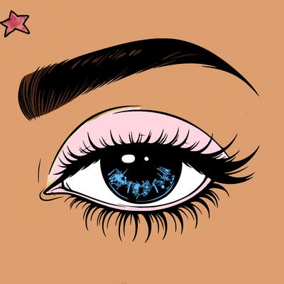 eye closed realistic