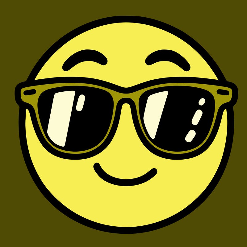 emoji with sunglasses