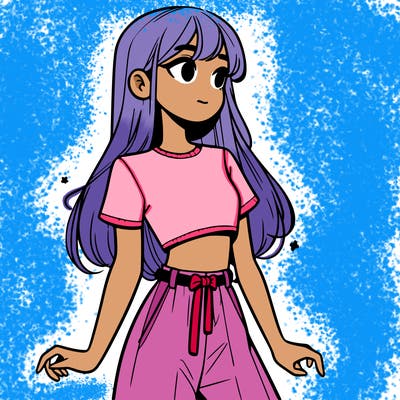 girl in a cute crop top