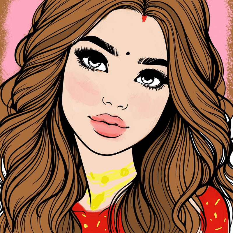 beautiful realistic girl