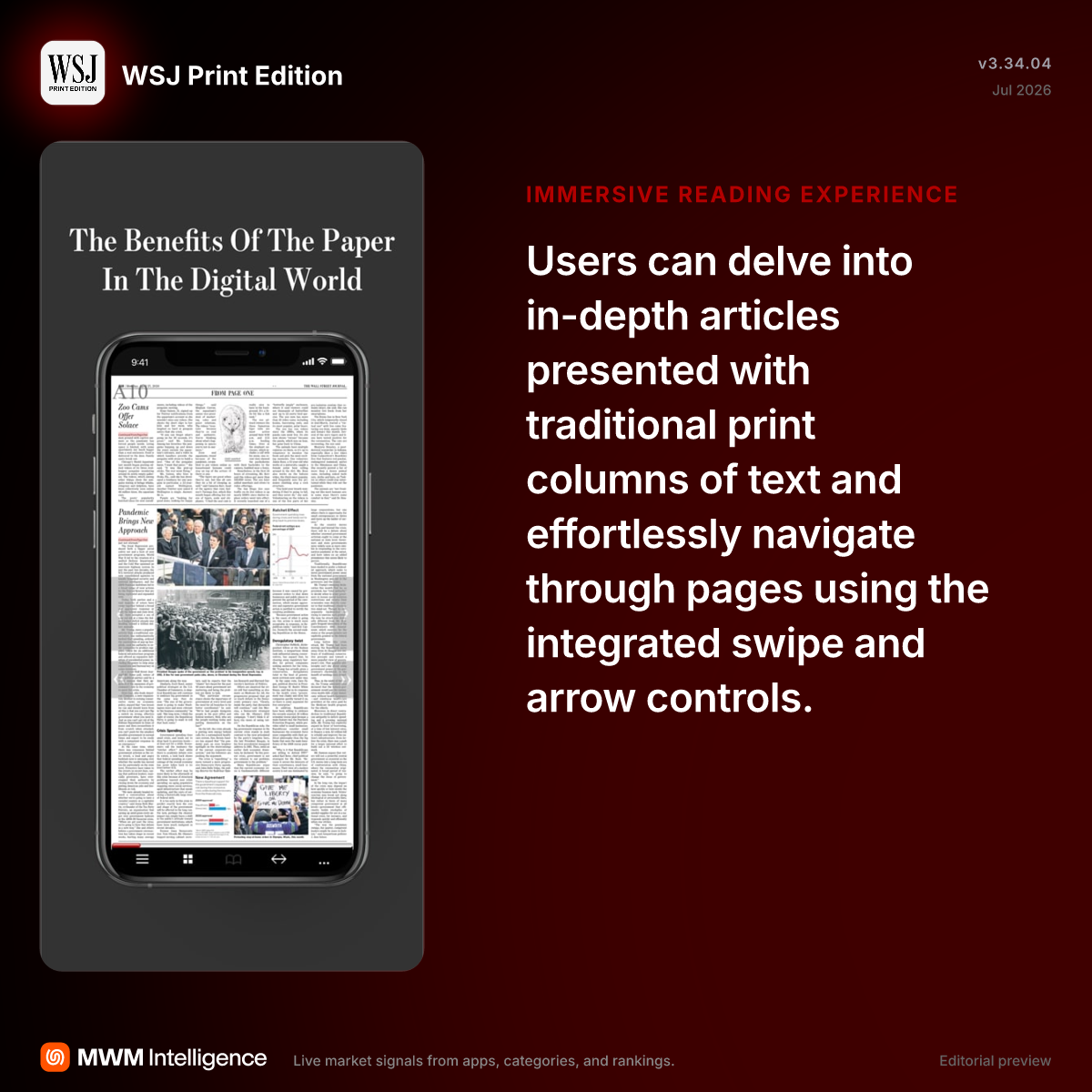 WSJ Print Edition - News App | MWM