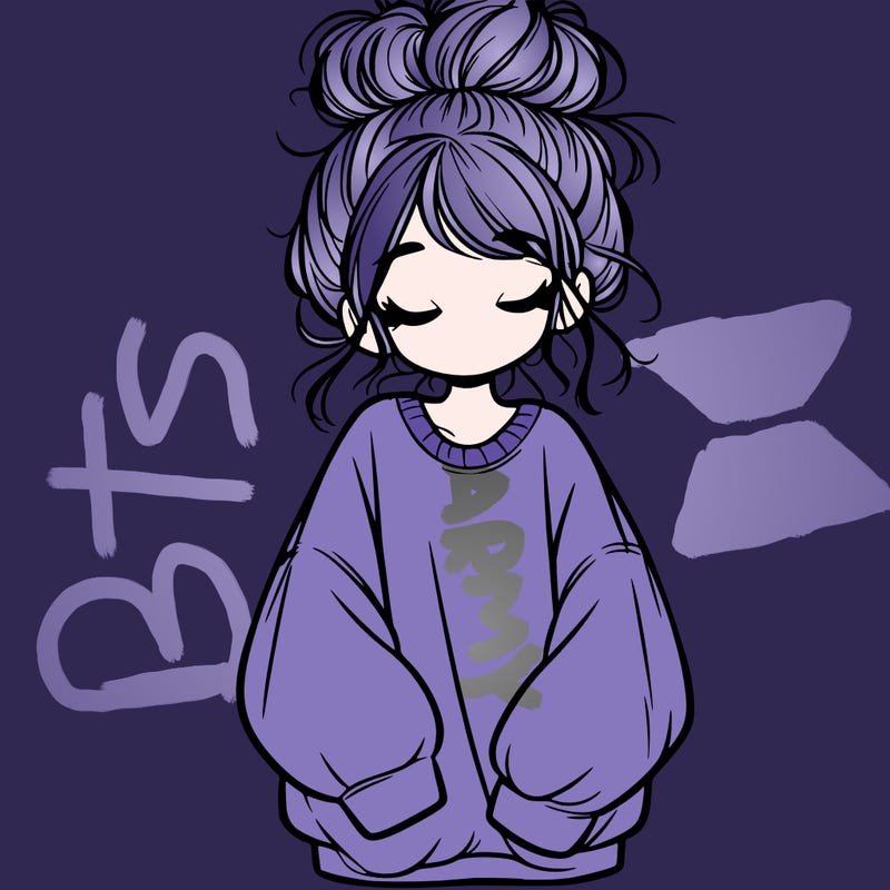 girl with baggy sweatshirt and messy bun