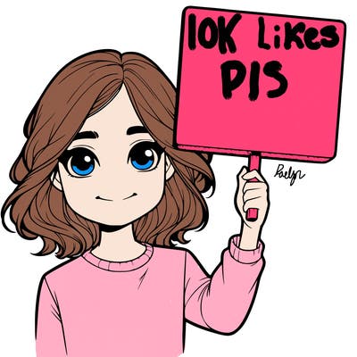 realistic girl holding up a sign