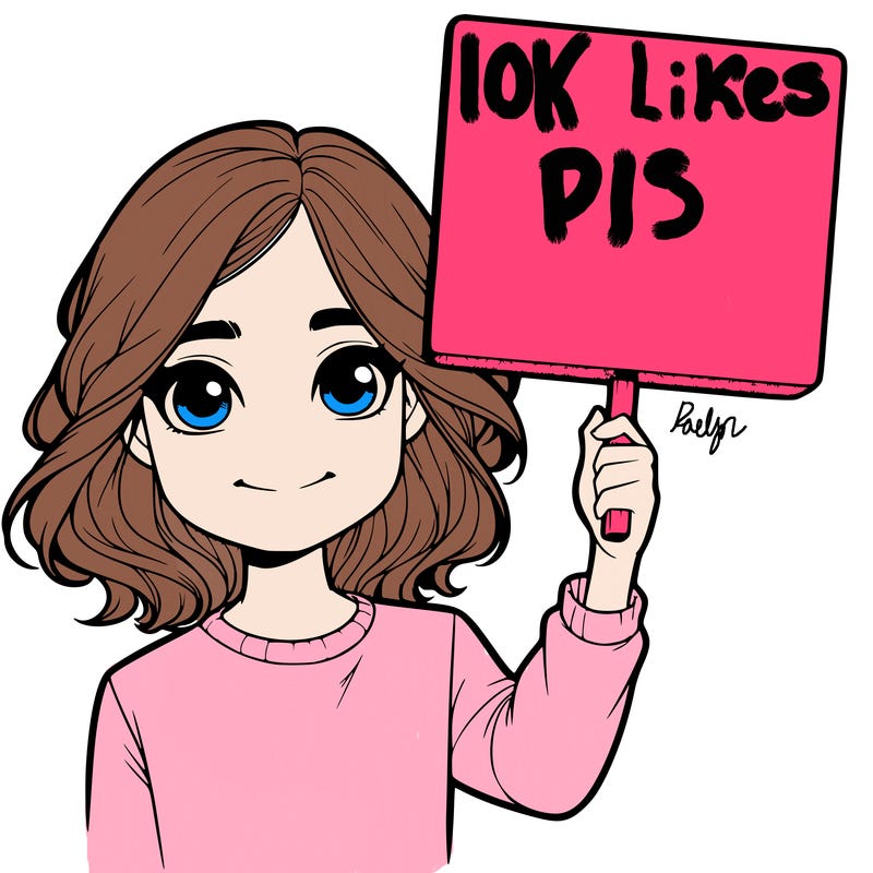 realistic girl holding up a sign