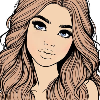 beautiful realistic girl