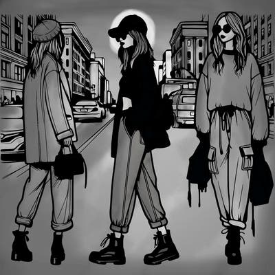 street style fashion realistic girl