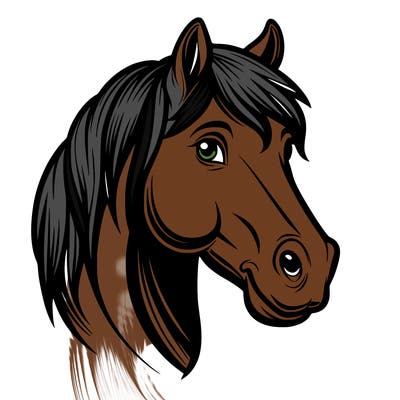 big horse head
