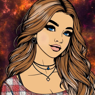 detailed realistic girl