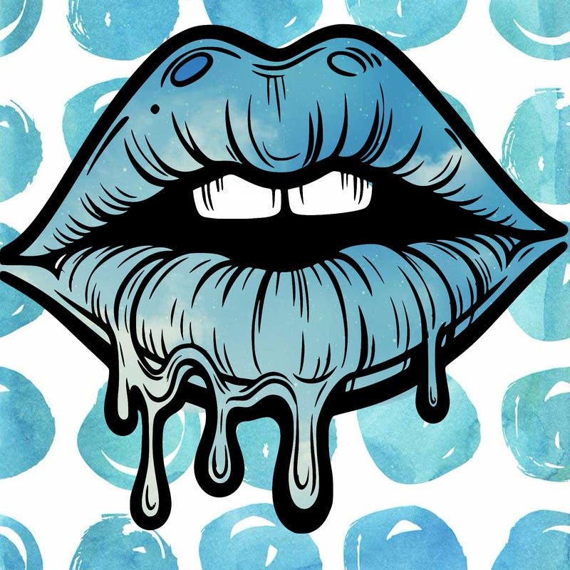 lips that look realistic and drip