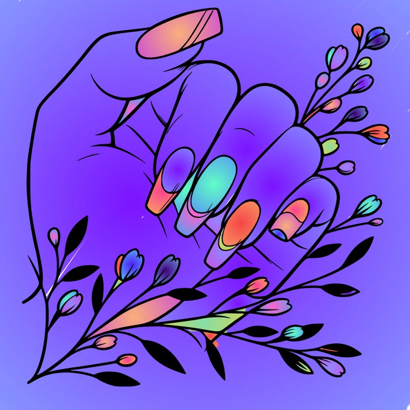 nails with french tip