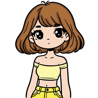 girl in a cute crop top