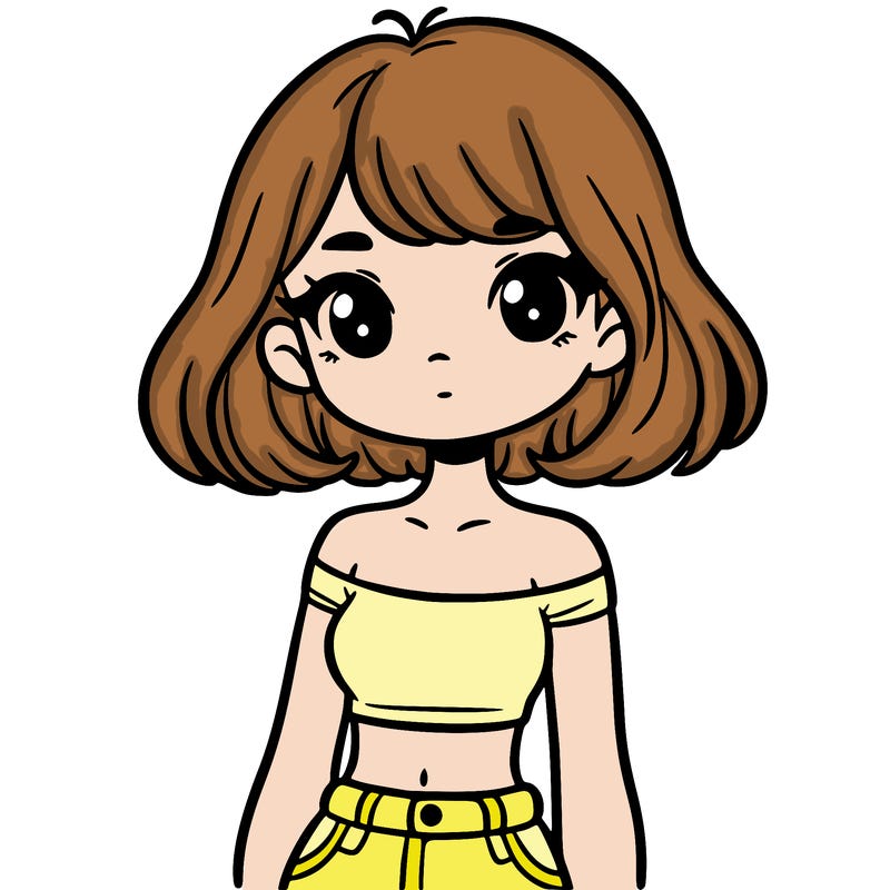 girl in a cute crop top