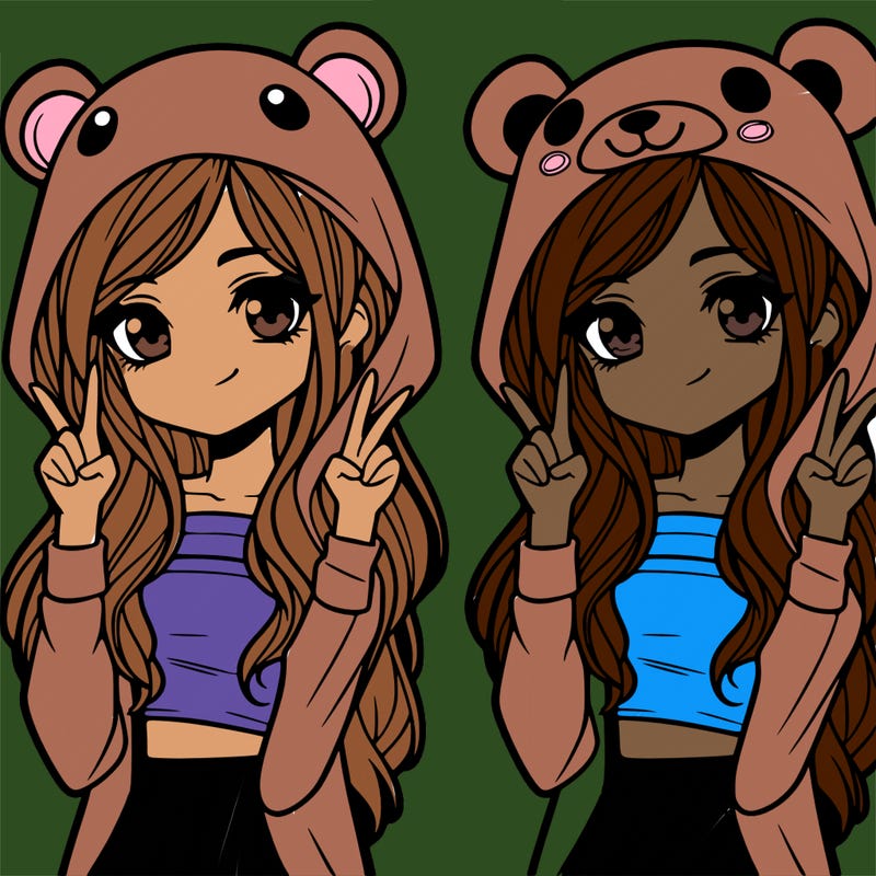 teen girl in animal costume