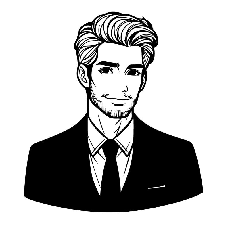 handsome man with a suit