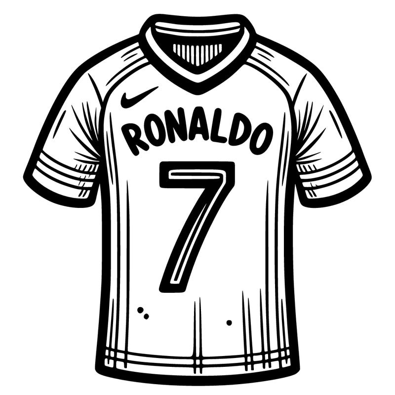 soccer jersey name ronaldo number seven