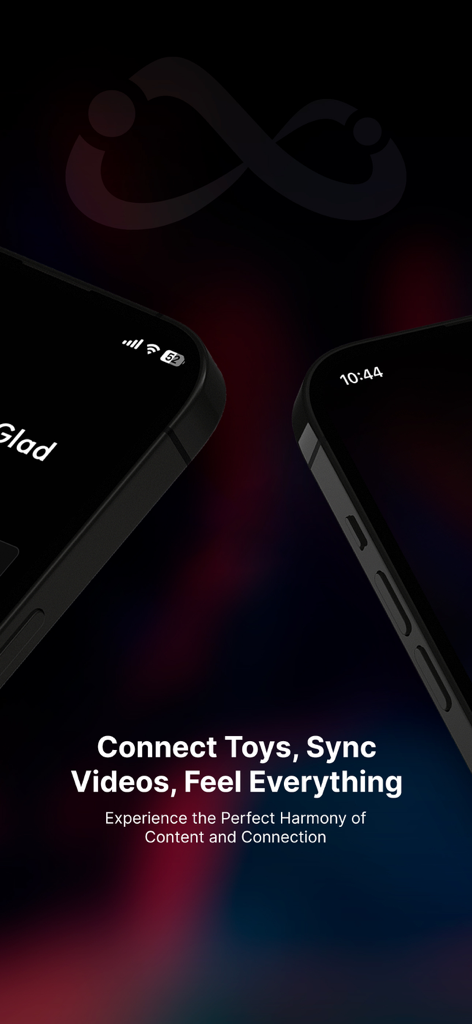 NeoSync Connect - NeoSync Connect app promotional screen displaying two iPhones and text about connecting devices and syncing with video content