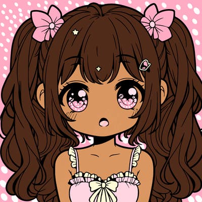 cute sweet anime girl