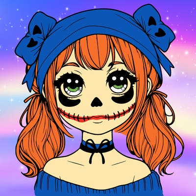 realistic girl halloween
