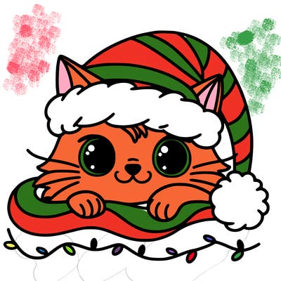 cat christmas
