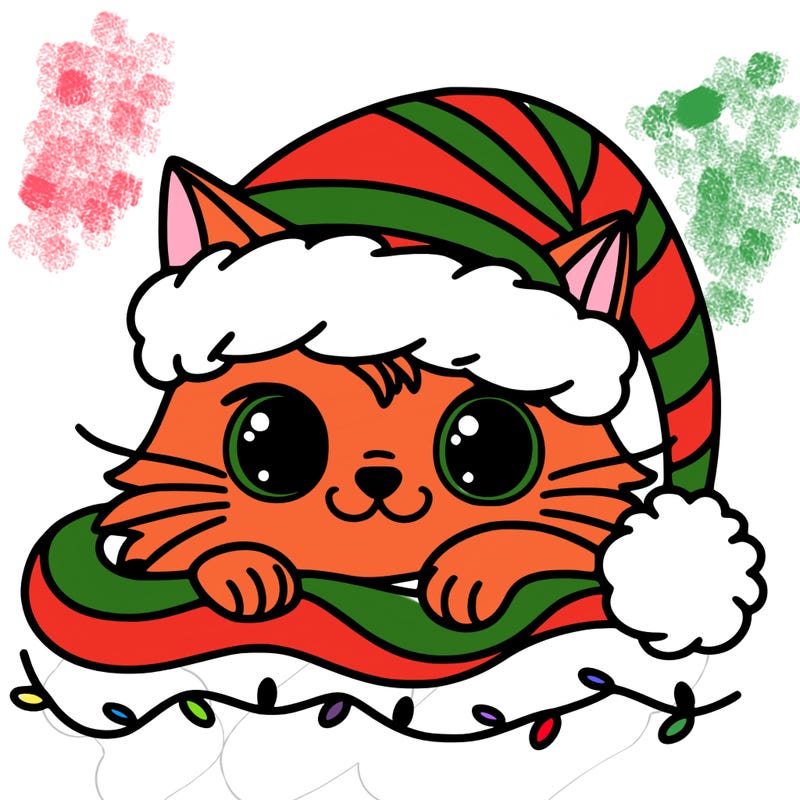 cat christmas