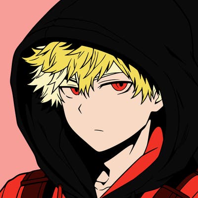 anime guy in hoodie