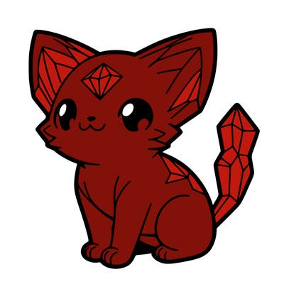 crystal kitten