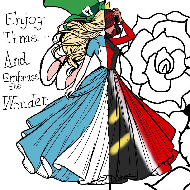 realistic woman with dress flowing in the wind