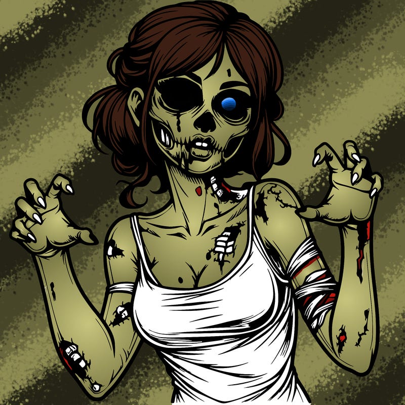 realistic zombie girl