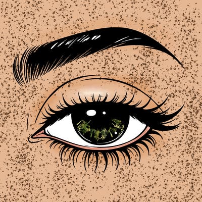 eye closed realistic