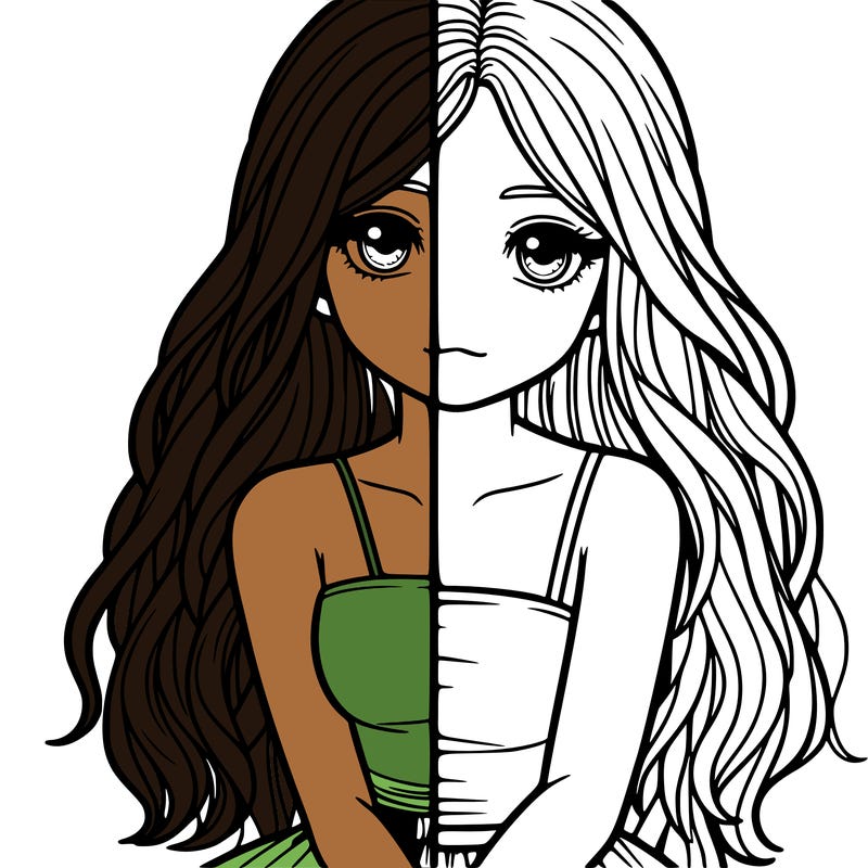 realistic  girl split