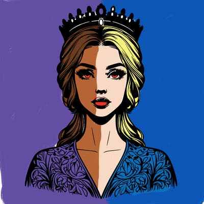 realistic beautiful queen