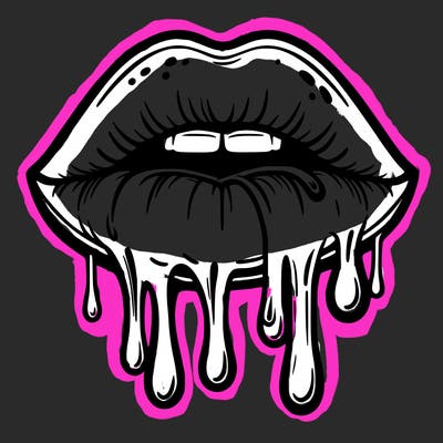 dripping lips