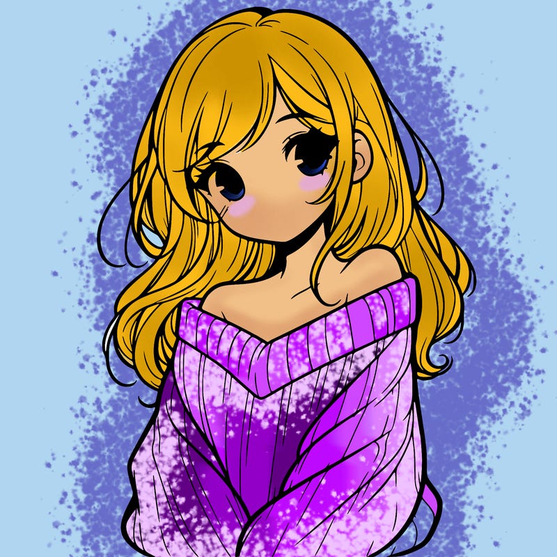 shy pretty girl wearing a sweater that is falling off one shoulder portrait