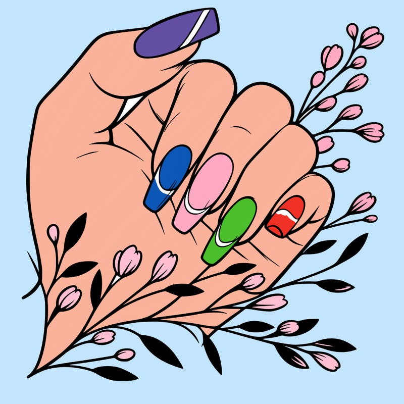 nails with french tip