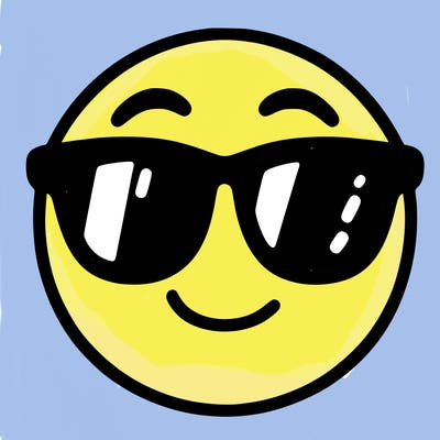emoji with sunglasses